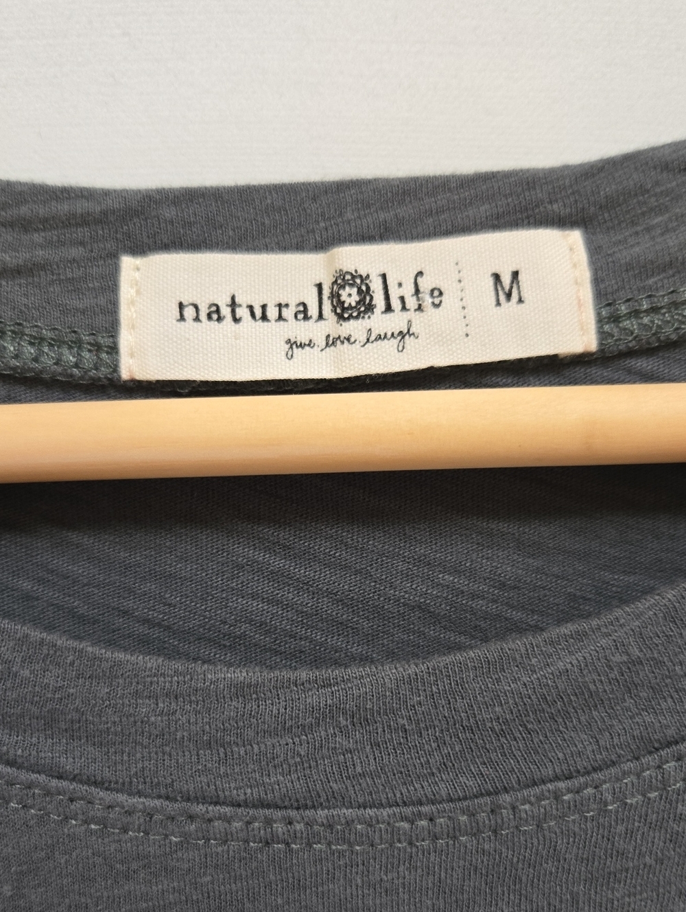 Life Is A Canvas Cotton Maxi T-Shirt Dress Natural Life Peace Floral - Picture 4 of 13